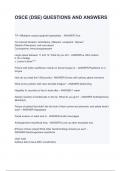 OSCE &lpar;DSE&rpar; QUESTIONS AND ANSWERS