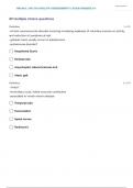 NR 304 HEALTH ASSESSMENT II NEURO QUESTIONS WITH 100% SOLVED SOLUTIONS
