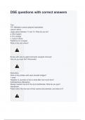 DSE questions with correct answers