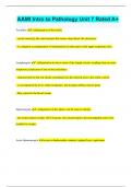 AAMI Intro to Pathology Unit 7 Rated A&plus;