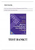 Test Bank For Kelly Vana's Nursing Leadership and Management: Includes Website 4th Edition by R.N. Vana, Patricia Kelly||ISBN 978-1119596615||Latest Update||Complete Guide A+