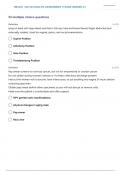 NR 304 HEALTH ASSESSMENT II TEST 4 QUESTIONS WITH 100% SOLVED SOLUTIONS