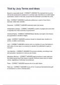 Trial by Jury Terms and Ideas&period;