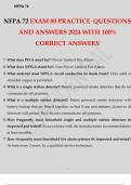 NFPA 72 FINAL NFPA 72 PRACTICE EXAM QUESTIONS AND ANSWERS WITH 100% CORRECT ANSWERS 2024 