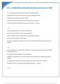 CIA -Certified Internal Audit Questions and Answers 2024 