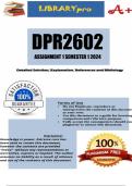 DPR2602 Assignment 1 (COMPLETE ANSWERS) Semester 1 2024