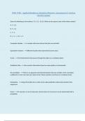 WGU C784 - Applied Healthcare Statistics Objective Assessment &num;1 written solution update