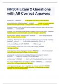 NR304 Exam 2 Questions with All Correct Answers