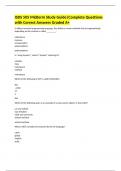 ISDS 505 Midterm Study Guide&vert;Complete Questions with Correct Answers Graded A&plus;