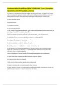 Students With Disabilities CST NYSTCE &lpar;060&rpar; Exam &vert;Complete Questions with A&plus; Graded Answers
