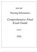 (HU) NSG 421 NURSING INFORMATICS COMPREHENSIVE FINAL EXAM GUIDE Q & S