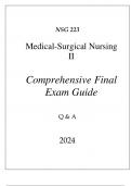 (HU) NSG 223 MEDICAL-SURGICAL NURSING II COMPREHENSIVE FINAL EXAM GUIDE Q & S