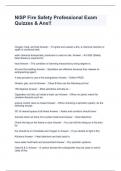 NISP Fire Safety Professional &lpar;AUS Training&rpar; Exam Quizzes & Ans&excl;&excl;
