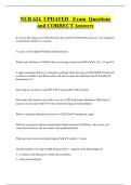 NUR 624 UPDATED Exam Questions  and CORRECT Answers