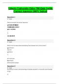 Liberty University Edco 790 Quiz 1with  Correct Answers 100&percnt; Solved