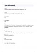 Nur-265 exam 2 2024&sol;2025 Questions With Completed & Verified Solutions&period;
