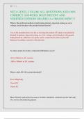 NETA LEVEL 2 EXAM&sol; ALL QUESTIONS AND 100&percnt;  CORRECT ANSWERS&sol; MOST RECENT AND  VERIFIED EDITIOJN GRADED A&plus;&sol; BRAND NEW&excl;&excl;&excl;&excl;