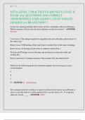 NETA LEVEL 2 PRACTICE EXAM&sol; NETA LEVEL II  EXAM ALL QUESTIONS AND CORRECT  ANSWERSWELL EXPLAINED&sol; LATEST UPDATE  GRADED A&plus;&vert; BRAND NEW&excl;&excl;&excl;