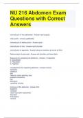 NU 216 Abdomen Exam Questions with Correct Answers (1)