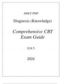 (ANCC) FNP DIAGNOSIS (KNOWLEDGE) COMPREHENSIVE CBT EXAM GUIDE Q & A 2024
