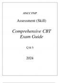 (ANCC) FNP ASSESSMENT (SKILL) COMPREHENSIVE CBT EXAM GUIDE Q & A 2024