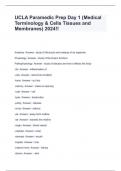 UCLA Paramedic Prep Day 1 &lpar;Medical Terminology & Cells Tissues and Membranes&rpar; 2024&excl;&excl;