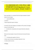 CLG 0010 DOD GOV. COM. PUR. CARD  OVERVIEW EXAM Questions & Correct  Answers | Latest Update |Already Graded A+