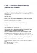 CS6515 - Algorithms- Exam 1 Complete Questions And Solutions