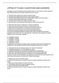 LIPPINCOTT EXAM 2 QUESTIONS AND ANSWERS