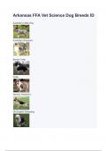 Arkansas FFA Vet Science Dog Breeds ID with complete solution