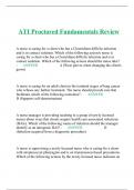 ATI Proctored Fundamentals Review