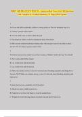 FIRST AID PRACTICE TEST &num;3 - American Red Cross Test &vert; 80 Questions with Complete & Verified Solutions &vert; 27 Pages&vert; 2024 Update
