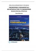 Solution Manual For Engineering Fundamentals An Introduction to Engineering, SI Edition 7th Edition by Saeed Moaveni Chapter 1-21