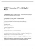 OPOTA Corrections SPO's 2021 Update Exam