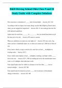 D&D Driving School Ohio Class 9 and 10 Study Guide with Complete Solutions