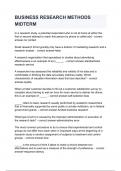 BUSINESS RESEARCH METHODS MIDTERM &lpar;1&rpar;