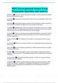 DSST Environmental Science Exam Preparation Questions and Answers