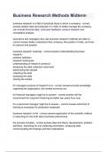Business Research Methods Midterm