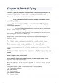 Chapter 14&lowbar; Death & Dying