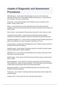 chapter 6 Diagnostic and Assessment Procedures
