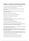 Chapter 14&lowbar; Death&comma; dying & Bereavement&period;