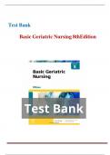 Basic Geriatric Nursing 8thEdition