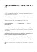 EMR National Registry Practice Exam &lpar;101-175&rpar; Questions and answers 2024