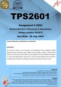 TPS2601 Assignment 2 (COMPLETE ANSWERS) 2024 (653273) - DUE 25 July 2024