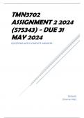 TMN3702 Assignment 2 2024 (575343) - DUE 31 May 2024
