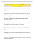 Marketo Certified Associate Exam 2024 Questions and  Answers &vert; Already Passed