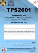 TPS2601 Assignment 2 (COMPLETE ANSWERS) 2024 (653273) - DUE 25 July 2024