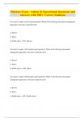 Marketo Exam - Admin & Operational Questions and  Answers with 100&percnt; Correct Solutions