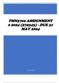TMN3702 Assignment 2 2024 (575343) - DUE 31 May 2024
