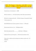 MHA 702 Chapter 1 Questions with 100&percnt; Correct  Answers &vert; Verified &vert; Latest Updated 2024 &vert; Already  Passed